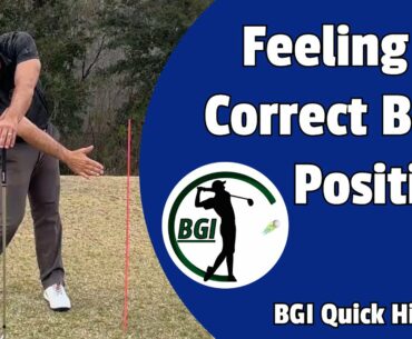 Feeling the Correct Body Position | BGI Quick Hitter Series #1