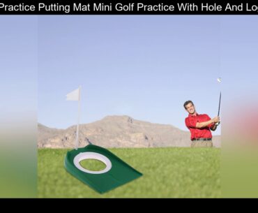 1 Golf Practice Putting Mat Mini Golf Practice With Hole And Logos Indoor Office Portable Putter Ja