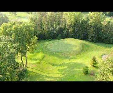 Golf Ball Point of View on 17th Hole at Mississippi National Golf Links in Red Wing, Minnesota.