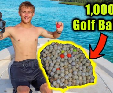 Scuba Diving For THOUSANDS Of Lost Golf Balls (Quick Cash)