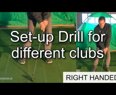 Set-up Drill for different clubs