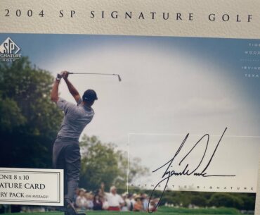 Big Tiger Hit! Cracking a 17 Year Old 2004 SP Signature Golf Box