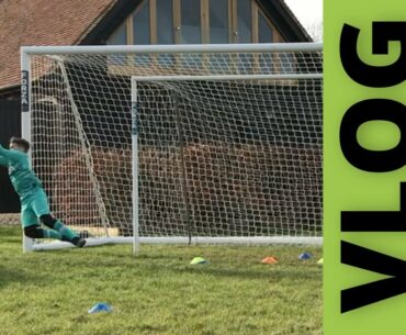 VLOG wk9: 2x Goalie Training Sessions in the Full Size Goal, Return to Football & School in March!