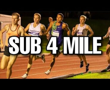 RUNNING A SUB 4 MILE