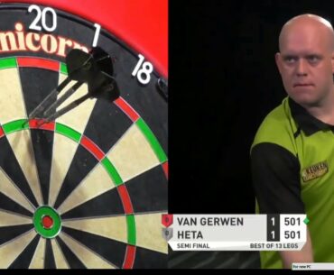 Michael van Gerwen vs Damon Heta | SF | Players Championship 4