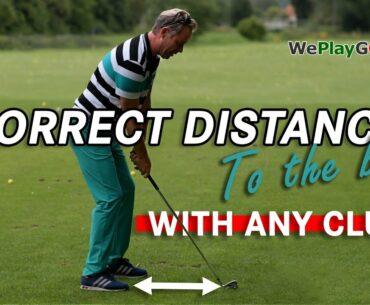 Always the correct distance between you and the golf ball - With ANY golf club!