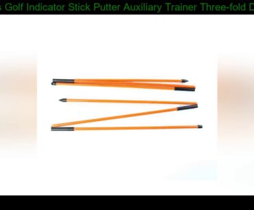 2 Pcs Golf Indicator Stick Putter Auxiliary Trainer Three-fold Direction Indicator Golf Training Eq