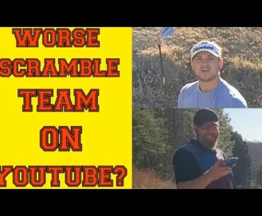 GOLFING FROM THE RED TEES!! 2 MAN SCRAMBLE! (worse scramble team)