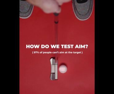How do we test putter aim?