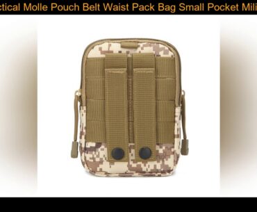Men Tactical Molle Pouch Belt Waist Pack Bag Small Pocket Military Waist Pack Running Pouch Travel