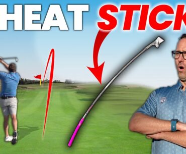 OVER THE TOP GOLF SWING PRODUCES A DRAW - CHEAT STICKS