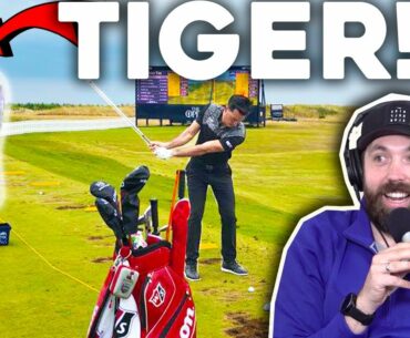 ON THE DRIVING RANGE WITH TIGER WOODS?!! #EP63