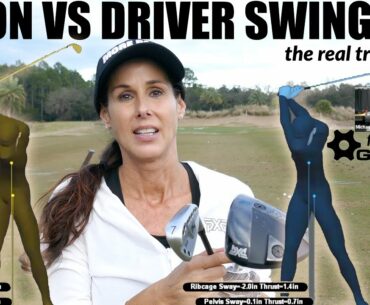 DRIVER vs IRON SWING (Pros versus Ams - the real truth)