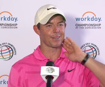 Rory McIlroy Saturday Flash Interview 2021 WGC Workday Championship at The Concession - Round 3