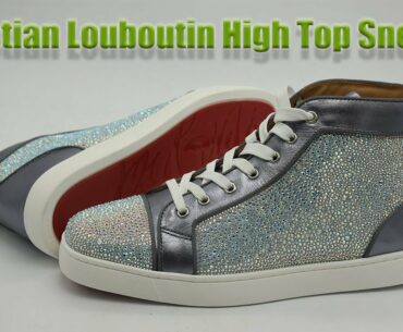 Christian Louboutin High Top Sneaker Silver Diamond Review