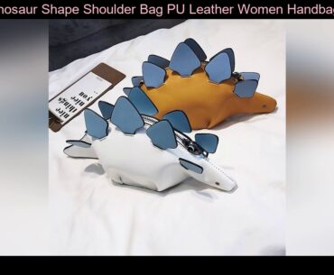 Cartoon Dinosaur Shape Shoulder Bag PU Leather Women Handbag Cute Ladies Shopping Phone Holder Coin