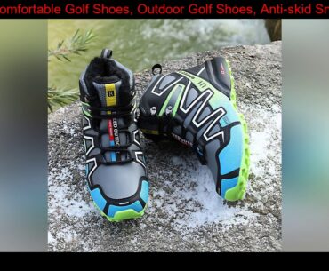 Men's Comfortable Golf Shoes, Outdoor Golf Shoes, Anti-skid Sneakers, Men's Winter Warm and Comfort