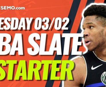 NBA DFS FIRST LOOK 3/2/21 | The NBA Slate Starter Podcast