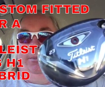 CUSTOM FITTED FOR A TITLEIST 816 H1 HYBRID. EVEN NEW GOLFERS BENEFIT FROM CUSTOM FITTING