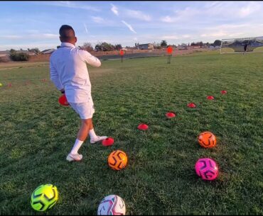 Quick soccer shooting drills