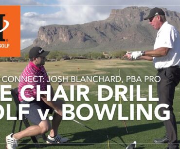 Malaska Golf // Sports Connect: The Chair Drill - Golf Swing v. Bowling
