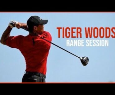 Watch Tiger Woods Range Session | Driving Range Practice
