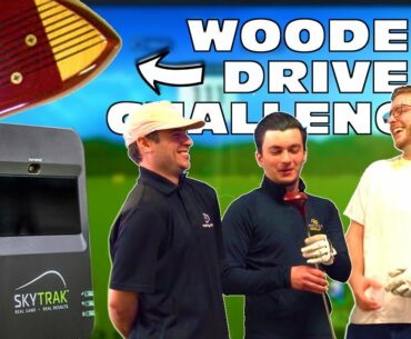 SkyTrak Golf Simulator | Wooden Golf Club Challenge | OMADA GOLF