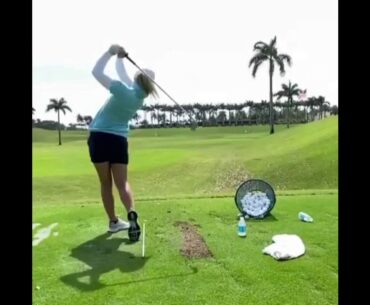 Austin Ernst slow motion golf swing. #ladiesgolf #golf #golfswing #golfgirls #alloverthegolf