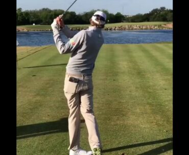 Richy Werenski golf swing . Amazing shallowing!