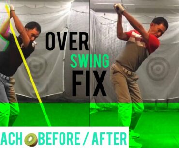 Over Swing Fix / Motor Learning Principles (Kiwicoach Before / After)