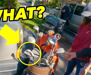 WE HATE WHEN THIS HAPPENS BUYING GOLF CLUBS AT GARAGE SALES