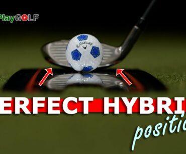 How to set your hybrid on the ground at address - Golf tip