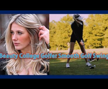 Beauty College Golfer Star "Anna-Maria Diederichs" Smooth Golf Swing & Slow Motion