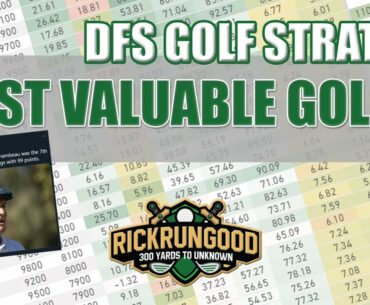 Most Valuable Golfer | Daily Fantasy Sports GOLF STRATEGY