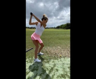 Bri Teresi  #shorts #golfswing  #golfShorts #GolfSwing | Lady Golfer Swing Shot in Slow Motion