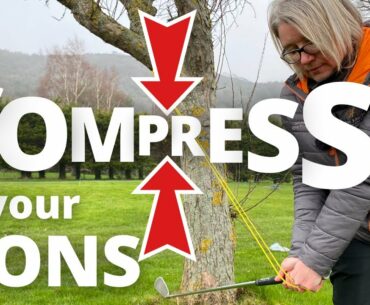 COMPRESS YOUR IRONS - compress the golf ball better & improve your impact position