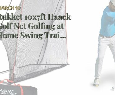 Rukket 10x7ft Haack Golf Net  Golfing at Home Swing Trai...