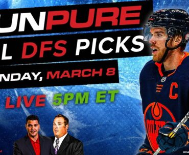 DAILY FANTASY NHL DRAFTKINGS PICKS - MONDAY, MARCH 8