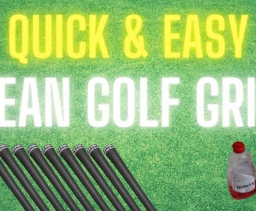How To CLEAN GOLF Club GRIPS #shorts