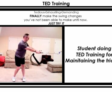 Student doing TED Training for Mainitaining the triangle