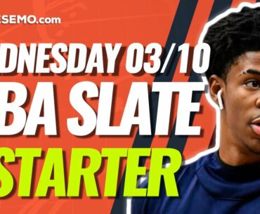 NBA DFS FIRST LOOK 3/10/21 | The NBA Slate Starter Podcast