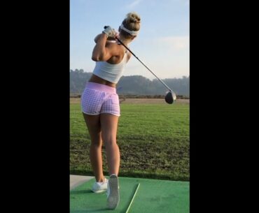 Alisa Diomin  #shorts #golfswing  #golfShorts #GolfSwing | Lady Golfer Swing Shot in Slow Motion