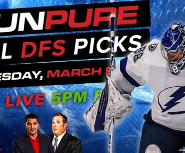 DAILY FANTASY NHL DRAFTKINGS PICKS - TUESDAY, MARCH 9