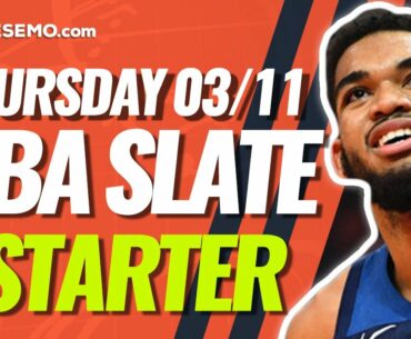 NBA DFS FIRST LOOK 3/11/21 | The NBA Slate Starter Podcast