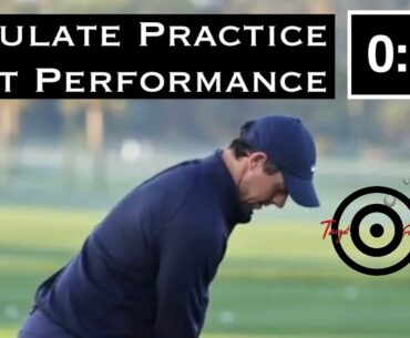 Rory MacIlroy’s range session/Deliberate Practice