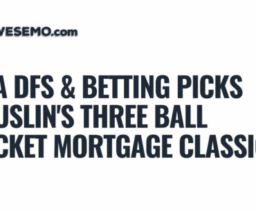 PGA Betting & Showdown DFS Picks: 2020 Rocket Mortgage Classic - Rouslin's Three Ball