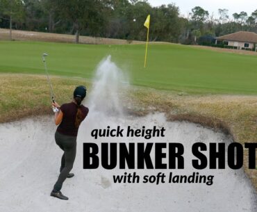 HOW TO PLAY A SHORT-SIDED BUNKER SHOT (to get it close)