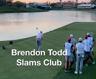 Brendon Todd SLAMS CLUB on 18 at the Players | Golf Rabble