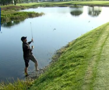 Adam Scott saves par from water at The Honda Classic