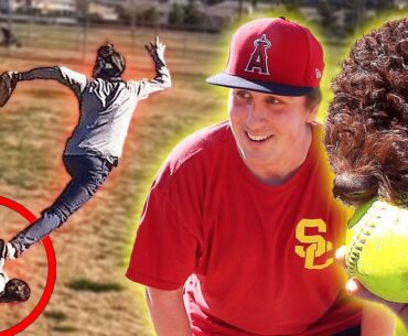 SOFTBALL PRACTICE WITH ANDY'S NEW CRAZY DOG! | Kleschka Vlogs